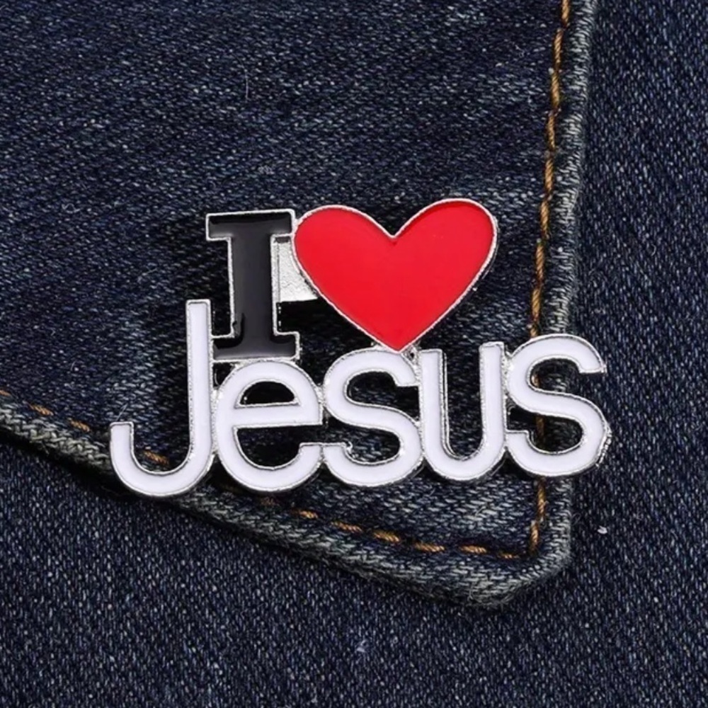 3/$25 “I ❤️ Jesus” Pin Badge Brooch